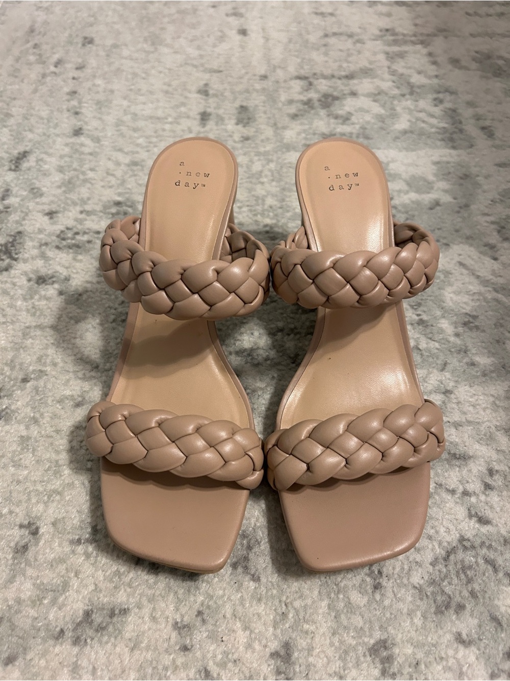 Women’s Tan Braided Heeled Sandals